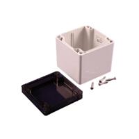 Hammond Electronics 1554EE2GYSL Universele behuizing 90 x 90 x 90 Polycarbonaat Grijs 1 stuk(s) - thumbnail