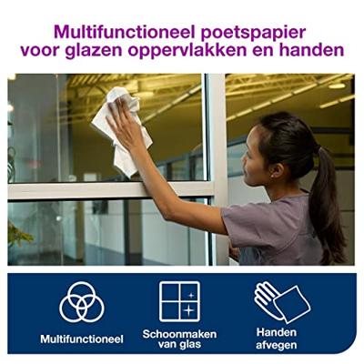 Tork Wiping poetspapier - rol 1000 m - 1-laags - 130100