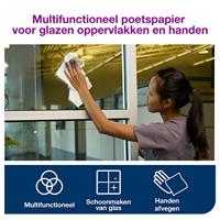 Tork Poetsdoek | ca. L245xB380 | wit | 1-laags | rol | 1 stuk - 130100 130100 - thumbnail