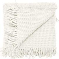 Unique Living Plaid Selien 150x200cm dove white - thumbnail