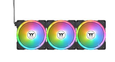 Thermaltake SWAFAN EX14 ARGB Premium Edition PC-ventilator Zwart (b x h x d) 140 x 140 x 25 mm Incl. LED-verlichting Thermaltake SWAFAN EX14 ARGB Premium Edition PC-ventilator Zwart (b x h x d) 140 x 140 x 25 mm Incl. LED-verlichting