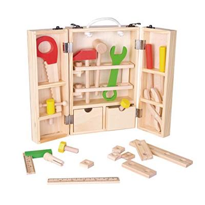 Classic World houten gereedschapskoffer, 35dlg. Classic World houten gereedschapskoffer, 35dlg.