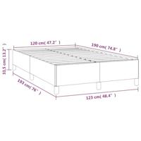 Bedframe zonder matras 120x190 cm fluweel donkergroen - thumbnail