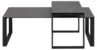 Sohome Salontafel 'Parker' Set van 2 stuks, Keramiek, kleur Zwart - thumbnail