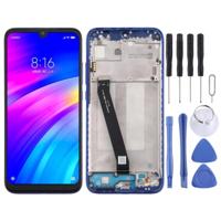 LCD-scherm en digitizer volledige assemblage met frame voor Xiaomi Redmi 7 (blauw) - thumbnail