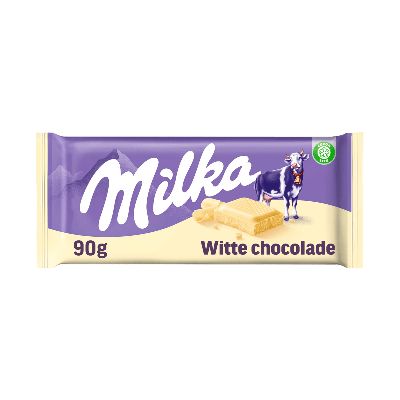 Milka chocolade reep wit flowpack (24x 90gr)