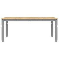 Eettafel Corona 180x90x75 cm massief grenenhout grijs - thumbnail