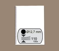 Draadrug gbc 12.5mm 34rings a4 zwart - thumbnail