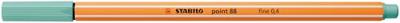 Fineliner stabilo point 88/12 f eucalyptus | 10 stuks