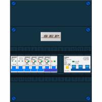 SEP 3 groepenkast 3 aardlekautomaten B16 30mA + kookgroep + krachtgroep 400V - thumbnail
