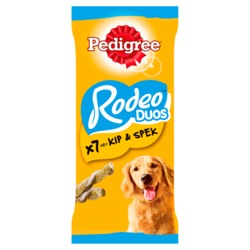 Hondenvoer Rodeo Duo kip & bacon 7pc 123g 1x10 Pedigree - Pedigree