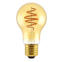Deco E27 A60 lichtbron spiraal amberglas dimbaar - thumbnail