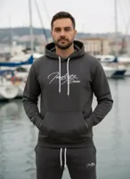 Indigo Denim - Joggingpak Heren - Donkergrijs - thumbnail