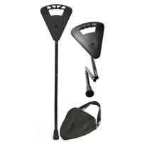Flipstick Opvouwbaar Zit Wandelstokken Zwart - thumbnail
