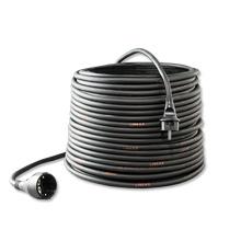 Verlengkabel 10 meter 3x2.5mm² rubber stekker contrastekker aangespoten
