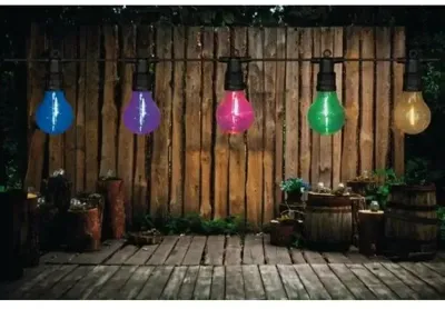 Anna&apos;s Collection 10 partylights multicolor 10 m, connectable