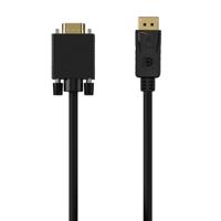 AISENS - A125-0552 - DISPLAYPORT op VGA, DP/M-VGA/M, zwart, 1,0 m - thumbnail