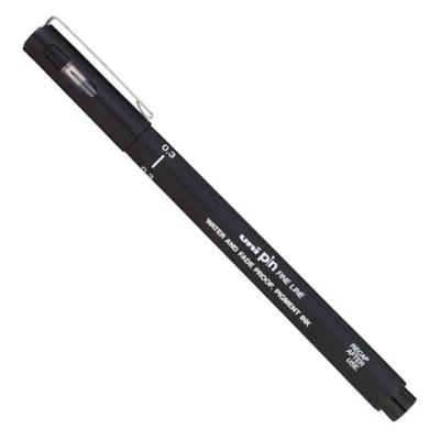 Uni Pin fineliner, ronde punt, 0,03 mm, zwart