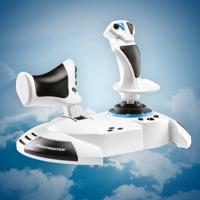 Thrustmaster t.flight hotas one microsoft flight simulator edition joystick (wit/zwart, pc, xbox series x|s) - thumbnail