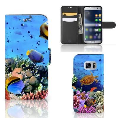 Samsung Galaxy S7 | Telefoonhoesje | Met pasjeshouder | Vissen