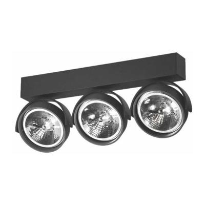 Artdelight 12 volt opbouwspotDutchess 3-lichts, zwart - QR 0003 ZW