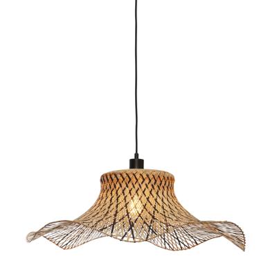 GOOD&MOJO Hanglamp 'Ibiza' Bamboe, 65cm, kleur Naturel/Zwart GOOD&MOJO Hanglamp 'Ibiza' Bamboe, 65cm, kleur Naturel/Zwart