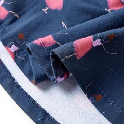 Kinderjurk ballerinaprint 140 marineblauw