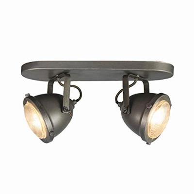 LABEL51 LED Spot 'Moto' 2-lichts, kleur Burned Steel