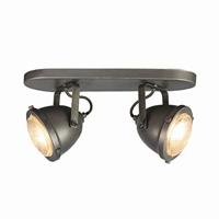 LABEL51 LED Spot 'Moto' 2-lichts, kleur Burned Steel - thumbnail
