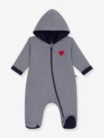 Babypakje met capuchon Petit Bateau marineblauw - thumbnail