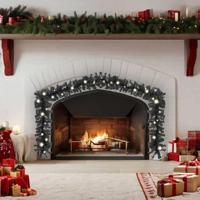 Kerstslinger met LED-lampjes 20 m zwart - thumbnail