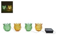 Lichtsnoer LED Tulp 4x solar groen/geel glas - thumbnail
