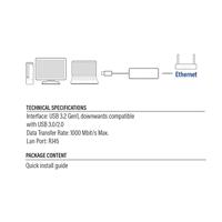 ACT AC4410 Gigabit Netwerkadapter | USB 3.2 Gen1 - thumbnail