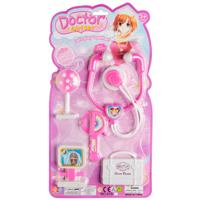 LG Imports doktersset Girl 5 delig roze/wit - thumbnail