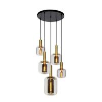 Lucide JOANET - Hanglamp - Ø 66 cm - 5xE27 - Fumé - thumbnail