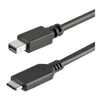 Adapter USB C naar Mini DisplayPort Startech CDP2MDPMM1MB Zwart 1 m - thumbnail