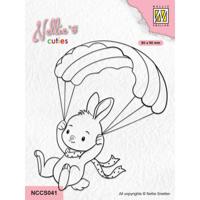Nellie's Choice • nellie's cuties clear stamp parachuting bunny - thumbnail