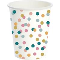 Duni Papieren Bekers Dream Dots 24 cl 10 Stuks - thumbnail