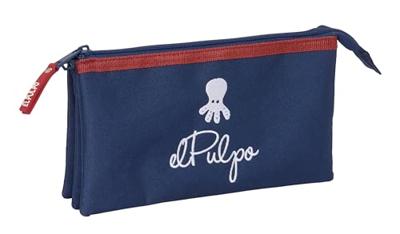 Pennenetui met 3 vakken El Pulpo Marineblauw 22 x 12 x 3 cm Pennenetui met 3 vakken El Pulpo Marineblauw 22 x 12 x 3 cm