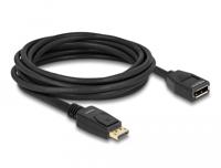 Delock 80004 DisplayPort-kabel DisplayPort Aansluitkabel DisplayPort-stekker, DisplayPort-bus 5 m Zwart 4K UHD, Vergulde steekcontacten, Afgeschermd - thumbnail