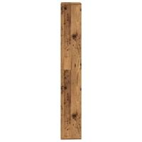 Boekenkast 157x24x160 cm bewerkt hout oud houtkleurig - thumbnail