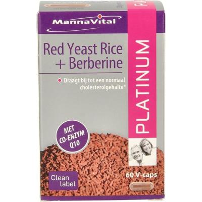 Mannavital Red Yeast Rice+berberine Platinum 60 Vegan Capsules