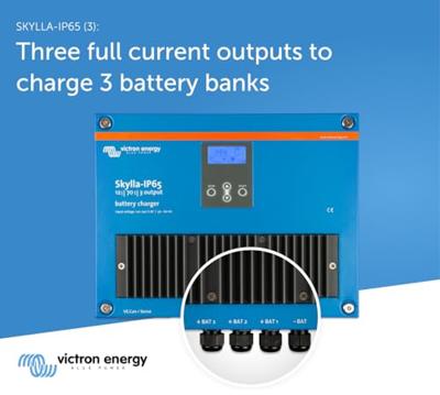 Victron Energy Skylla-IP65 Loodaccu-lader 12 V Laadstroom (max.) 70 A Victron Energy Skylla-IP65 Loodaccu-lader 12 V Laadstroom (max.) 70 A