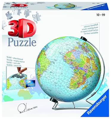 3D puzzel Ravensburger Single Color Globe Unique 540 Onderdelen - thumbnail