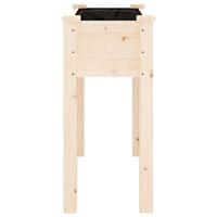 Plantenbak met voering 71x37x76 cm massief vurenhout - thumbnail