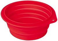 Nobby Voerbak voor honden, opvouwbaar, siliconen, 500 ml, rood - thumbnail