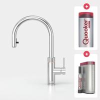 Quooker Flex met COMBI boiler en CUBE reservoir 5-in-1 kokend water kraan chroom - thumbnail