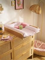 Luiertafel compatibel commode 42 en 52cm diep hout - thumbnail