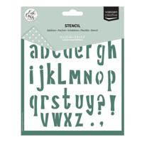 Vaessen Creative • stencil alfabet kleine letters 15x15cm - thumbnail