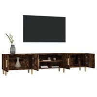 Tv-meubel 180x31,5x40 cm bewerkt hout gerookt eikenkleurig - thumbnail